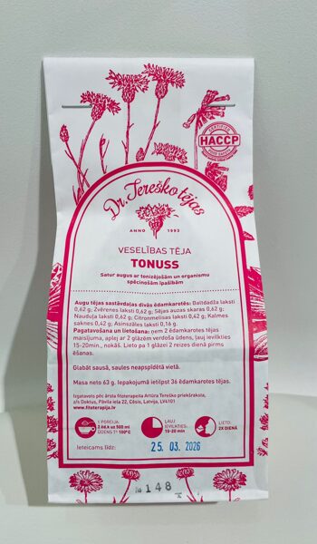 Dr.Tereško Tonuss Veselības tēja, 63 g
