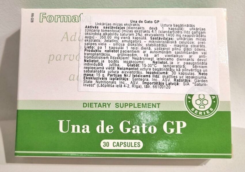 SANTEGRA Una de Gato GP kapsulas N30
