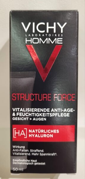 VICHY Homme Structure Force pretnovecošanās krēms vīriešiem, 50 ml