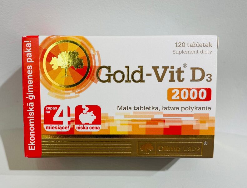 OLIMPLABS Gold-Vit D3 2000SV tabletes N120