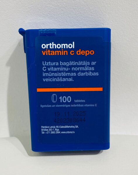 ORTHOMOL Vitamin C Depo, 100 tabletes