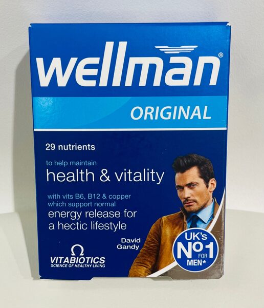 Wellman Original vitamīni vīriešiem, 30 tabletes Vitabiotics